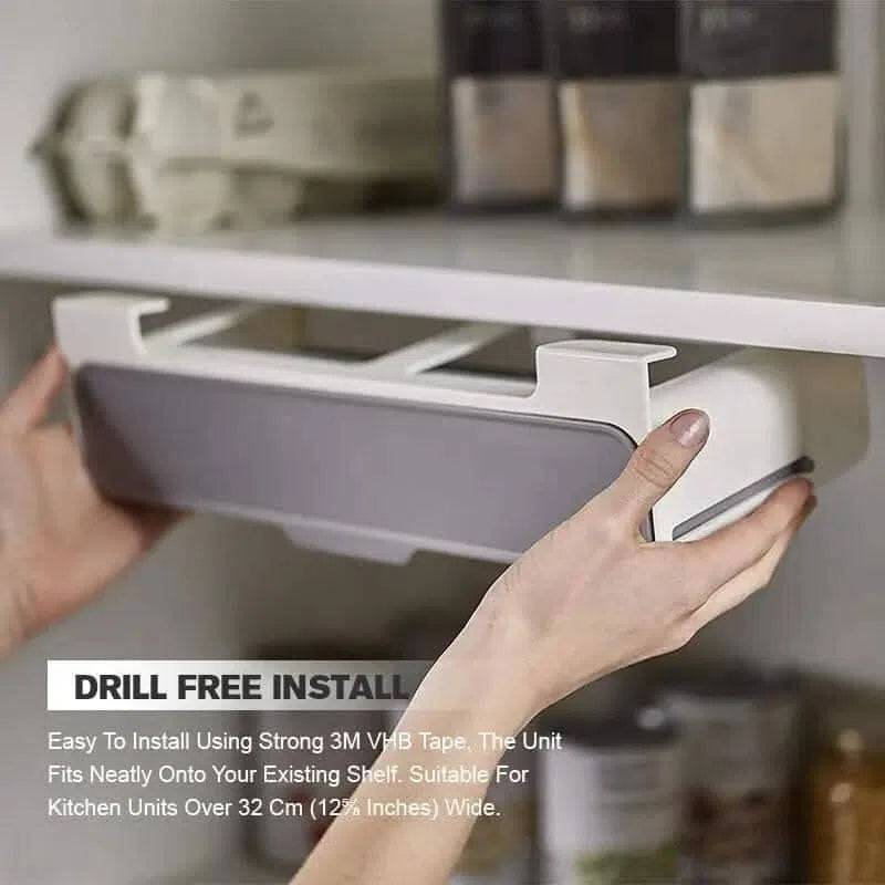 Sleek Under-Shelf Pull-Out Spice Rack