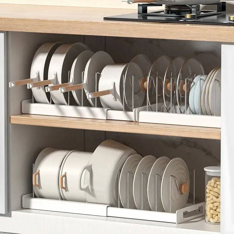 Telescopic Pot Rack Organiser