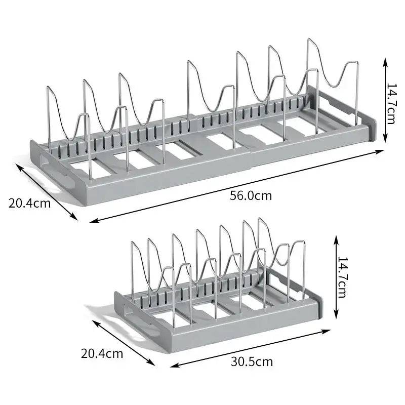 Telescopic Pot Rack Organiser