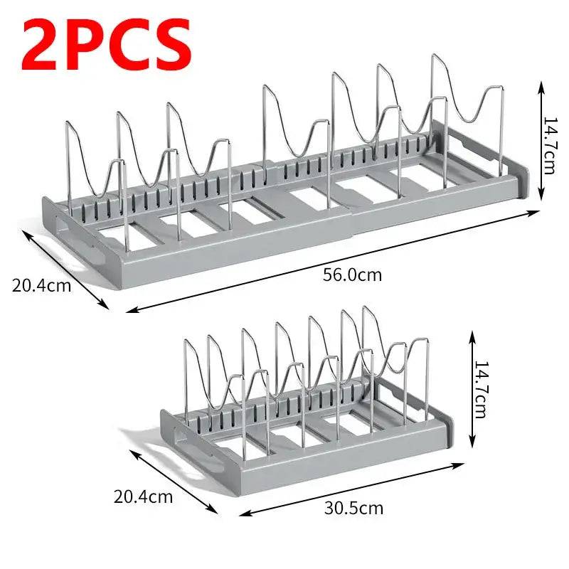 Telescopic Pot Rack Organiser