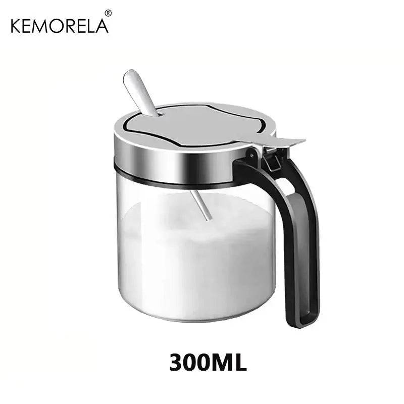 Glass Seasoning Jar with Stainless Steel Lid