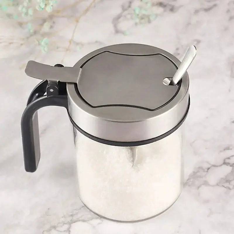 Glass Seasoning Jar with Stainless Steel Lid