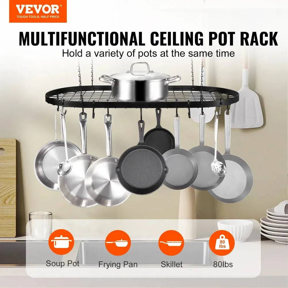 Hanging Pot Rack Ceiling Mount