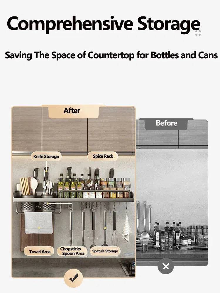 Aluminium Knife and Spice Organiser