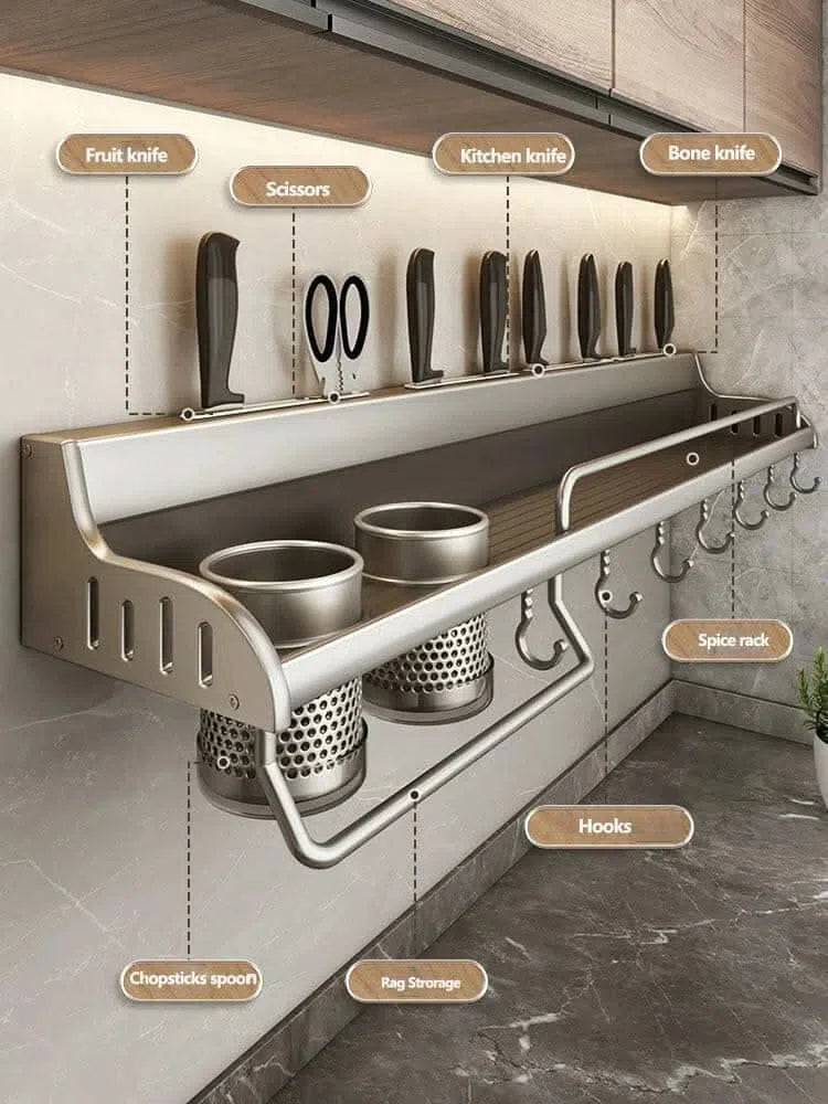 Aluminium Knife and Spice Organiser