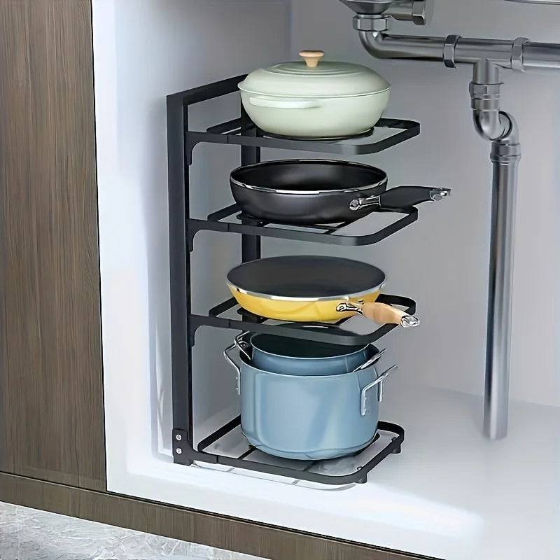 Adjustable Pot Rack Organiser