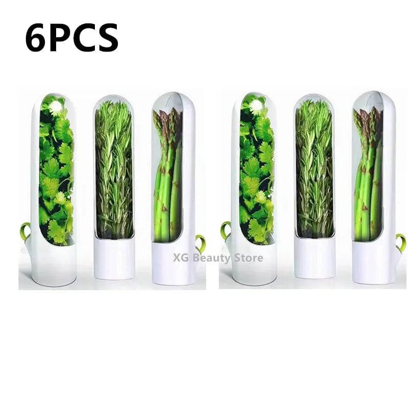 White Herb Saver Storage Container