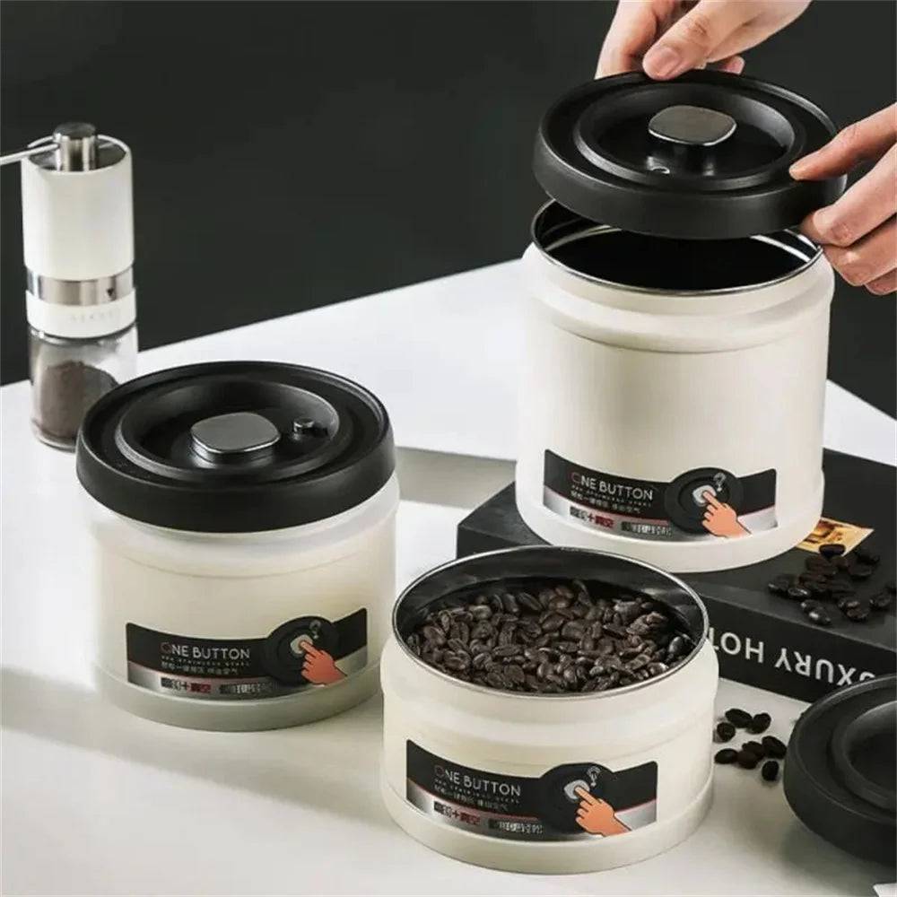 Vacuum Pump Coffee Canister