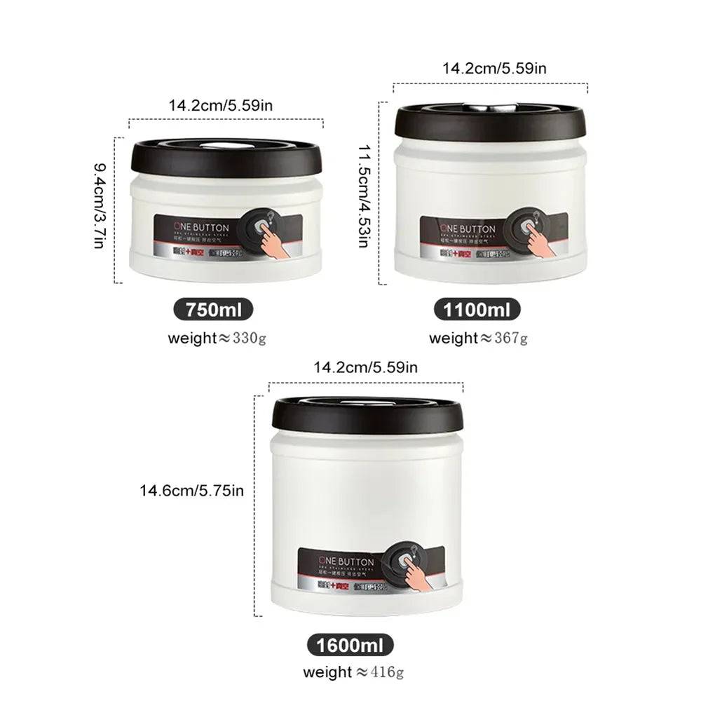 Vacuum Pump Coffee Canister