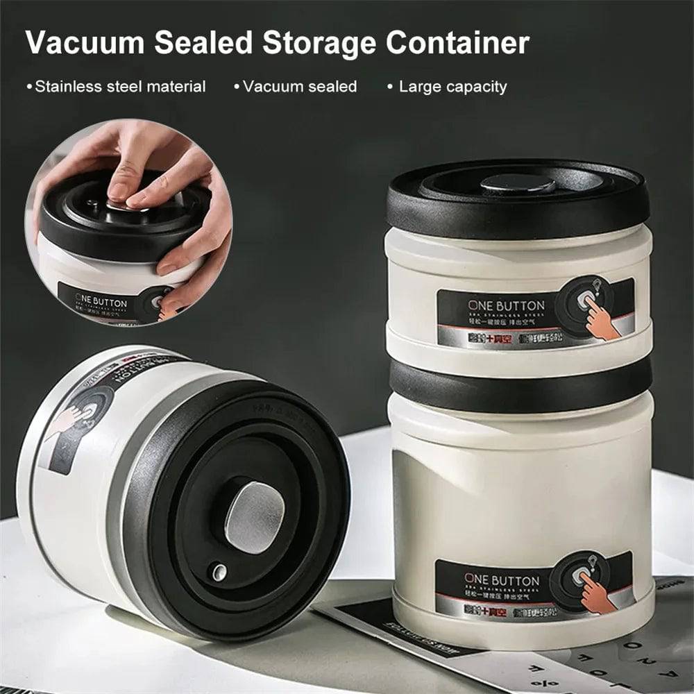 Vacuum Pump Coffee Canister