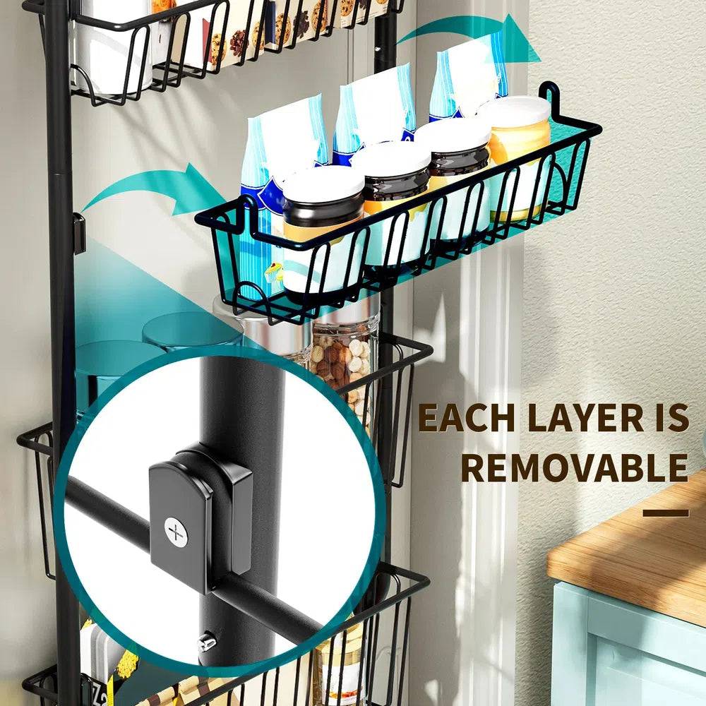 Multi-Layer Door Hanging Storage Basket