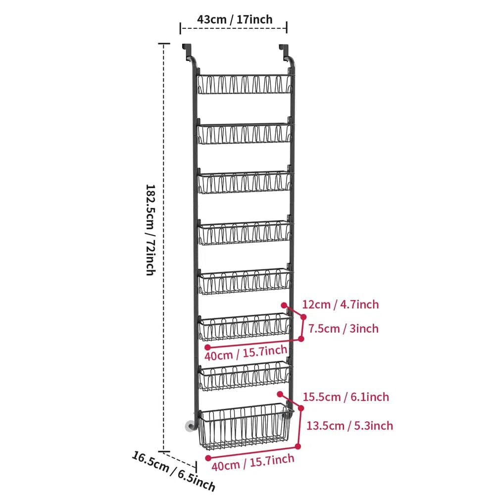 Multi-Layer Door Hanging Storage Basket