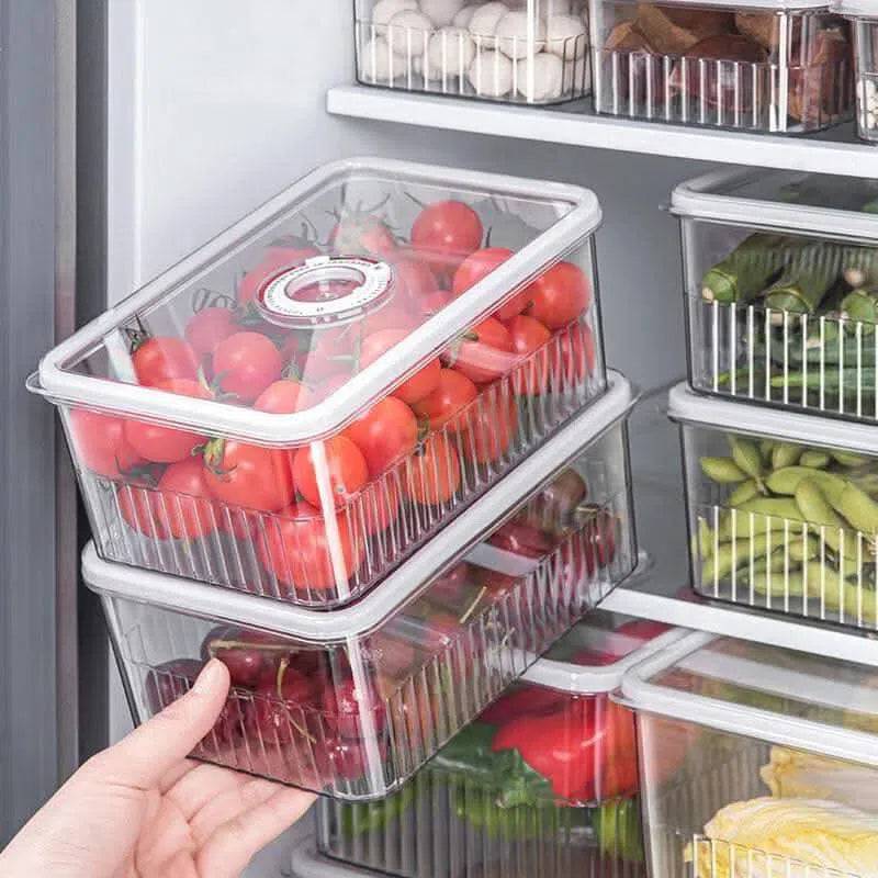 Versatile Refrigerator Storage Box with Lid