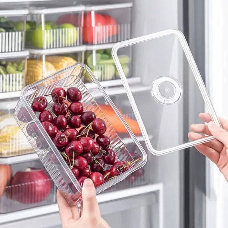 Versatile Refrigerator Storage Box with Lid