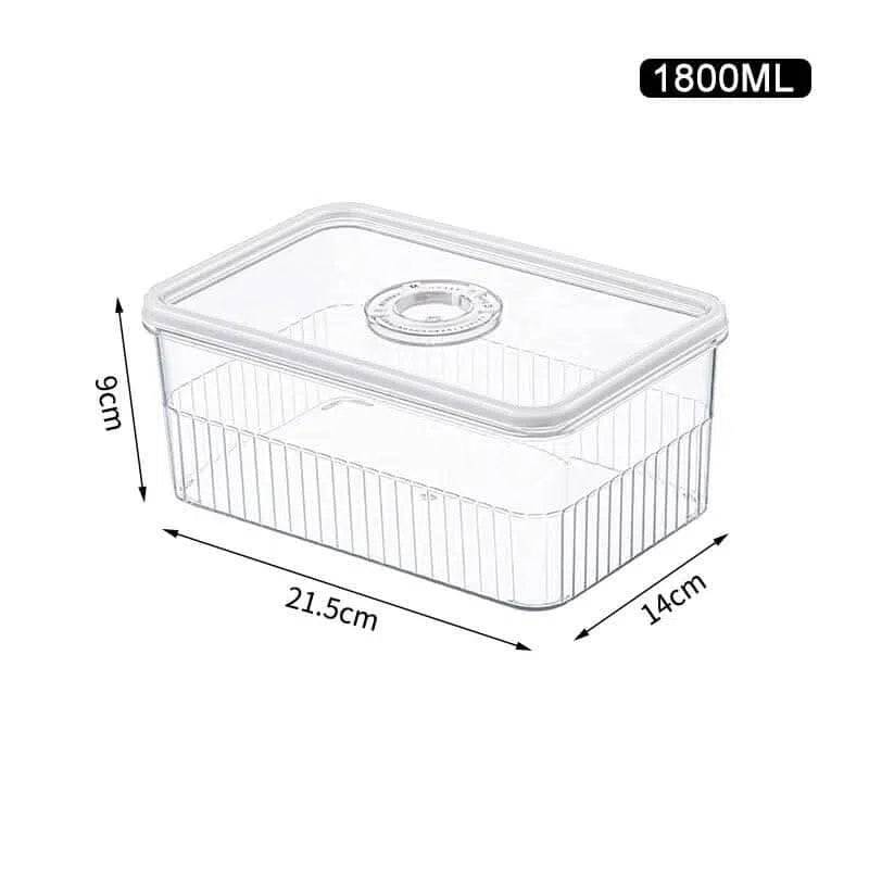 Versatile Refrigerator Storage Box with Lid