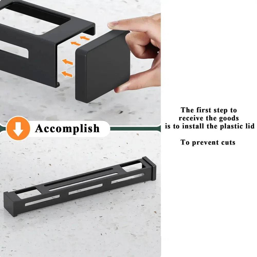 Stainless Steel Wall-Mounted Kitchen Knife Storage Rack