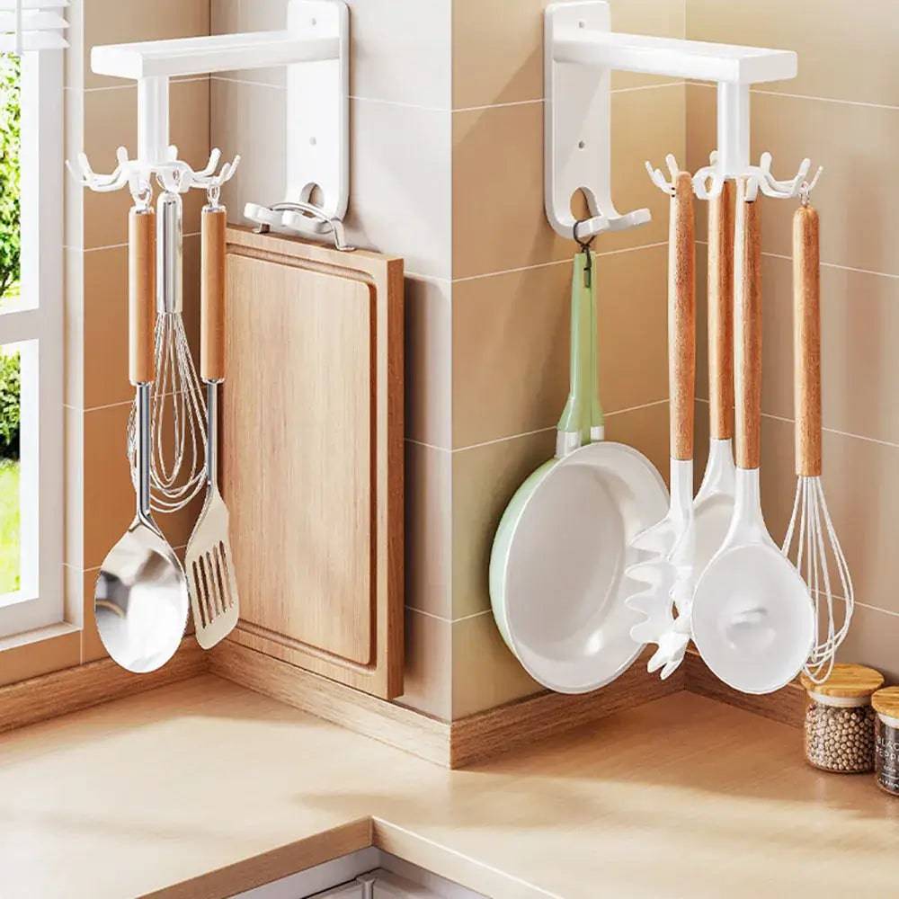 2 In 1 Rotating Hook Kitchen Spoon Hanger