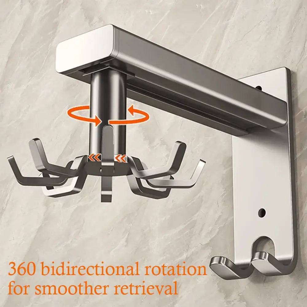 2 In 1 Rotating Hook Kitchen Spoon Hanger
