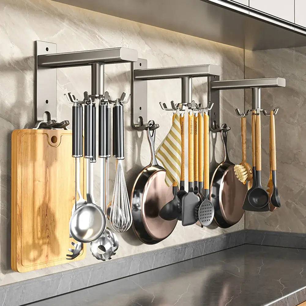 2 In 1 Rotating Hook Kitchen Spoon Hanger