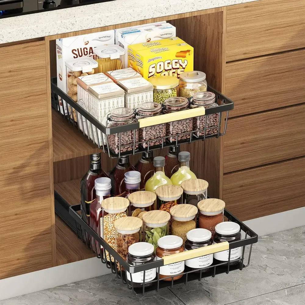 Sliding Pull Out Cabinet Organiser