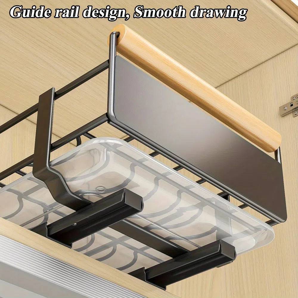 Pull-Out Sliding Drawer Kitchen Organiser
