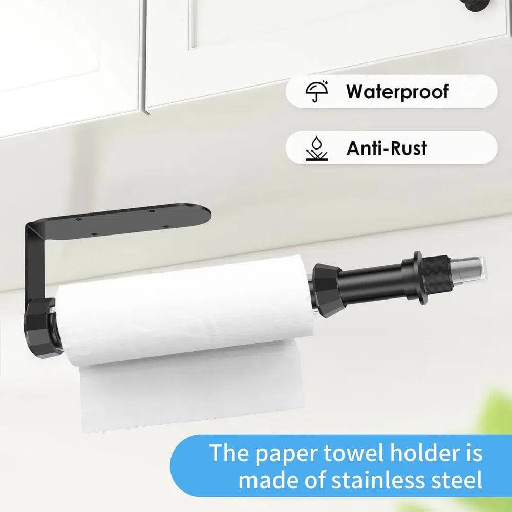 Stainless Steel Paper Towel Holder with Spray Bottle