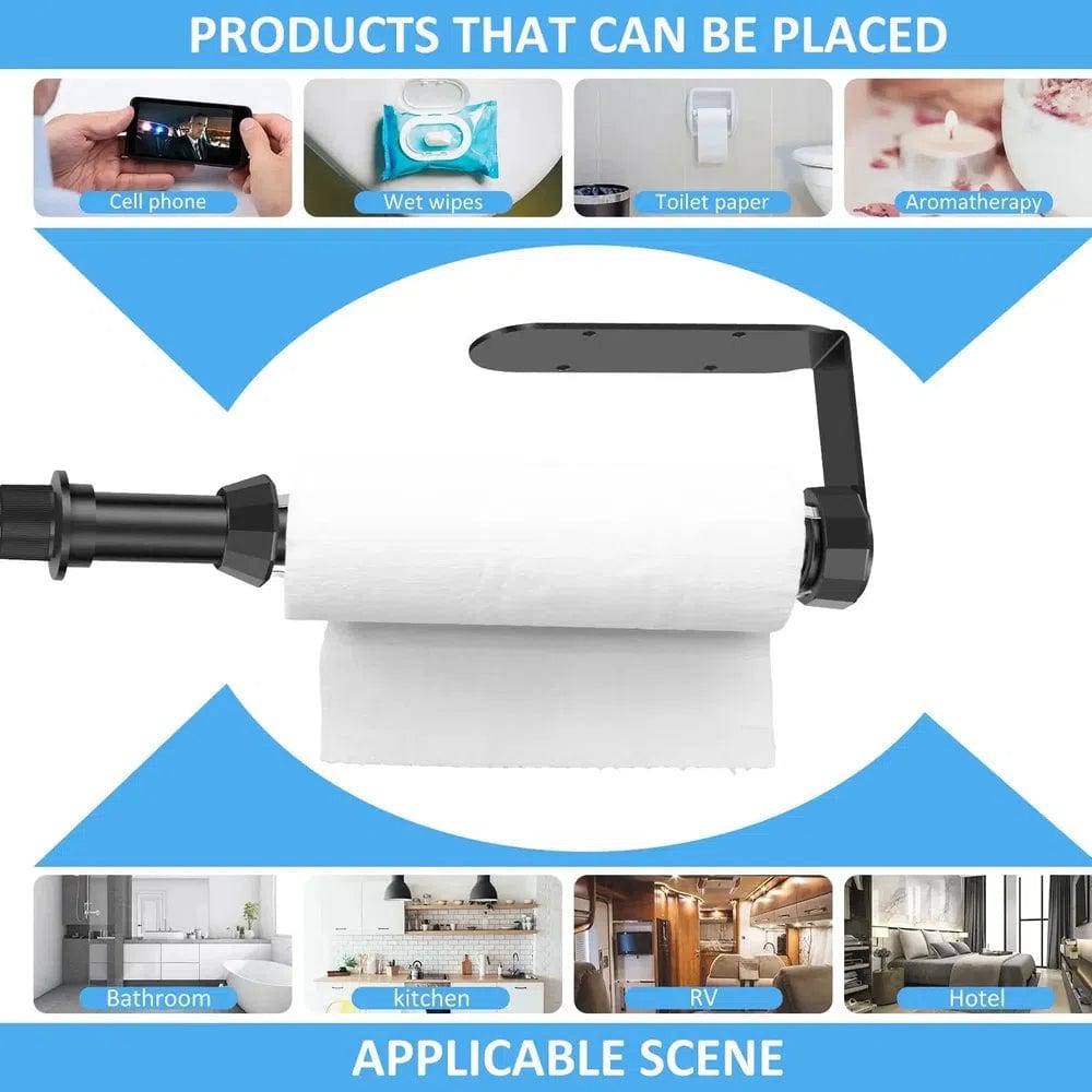 Stainless Steel Paper Towel Holder with Spray Bottle