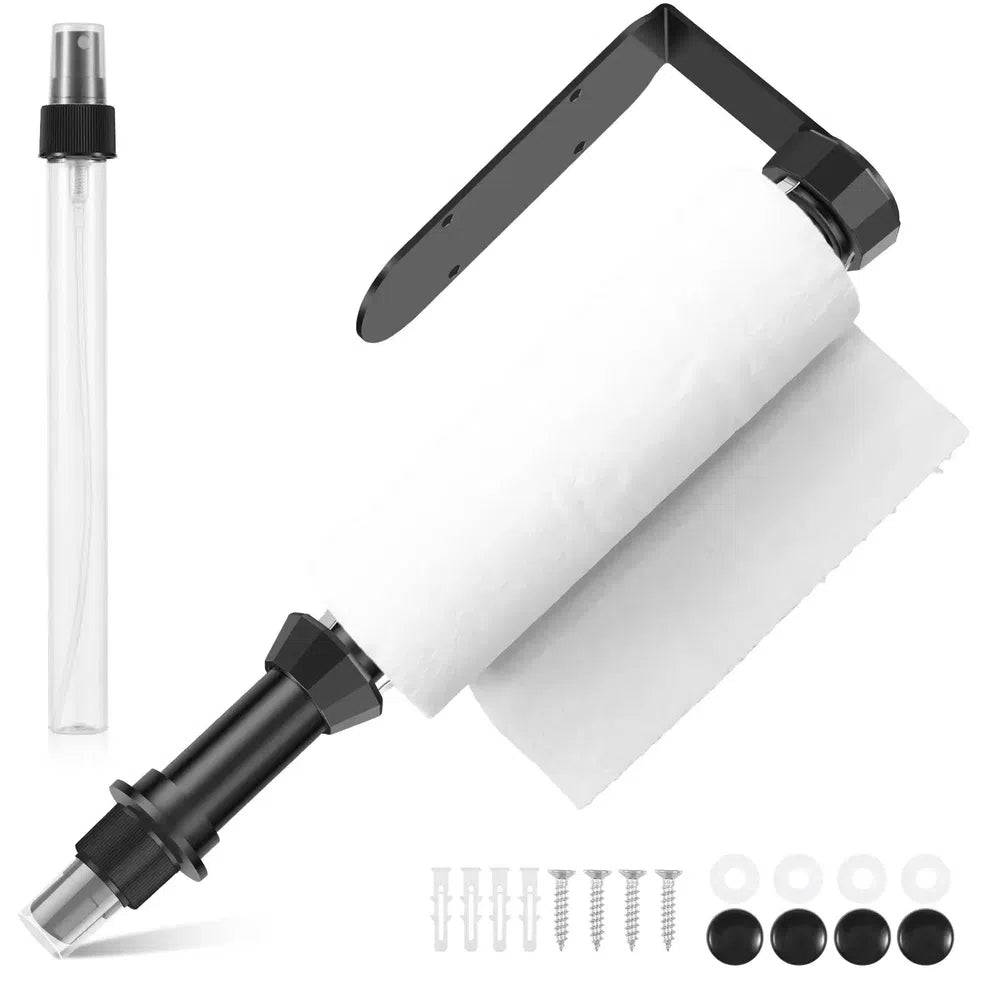 Stainless Steel Paper Towel Holder with Spray Bottle