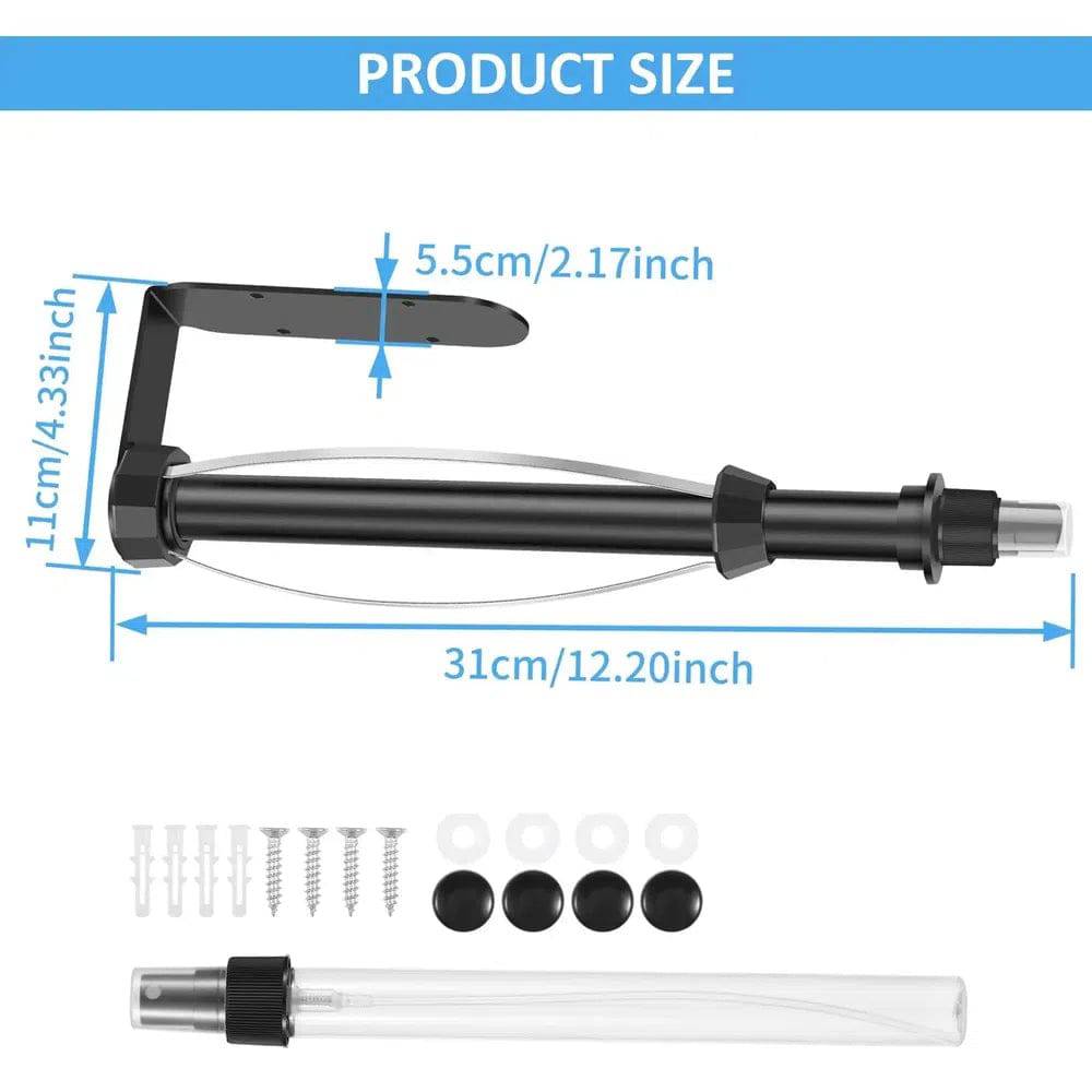 Stainless Steel Paper Towel Holder with Spray Bottle