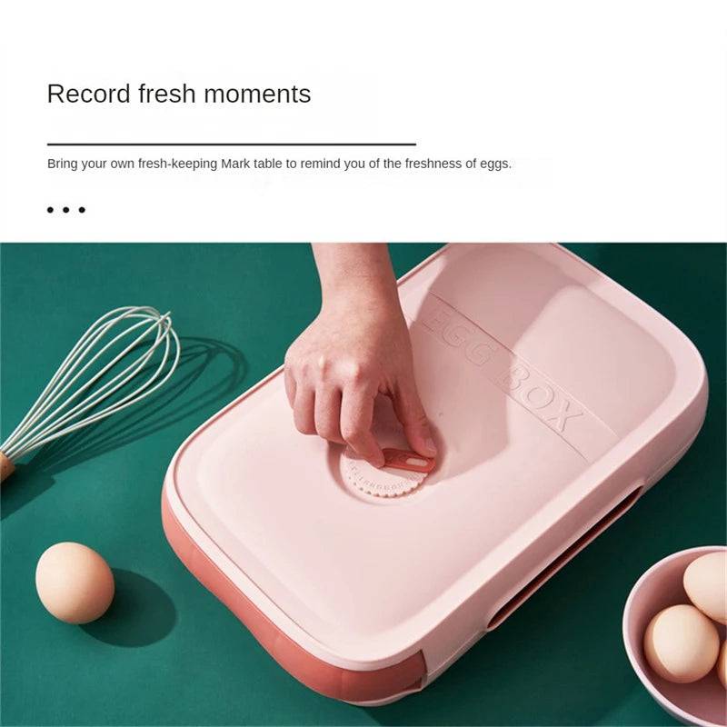 Automatic Rolling Egg Holder Storage Box