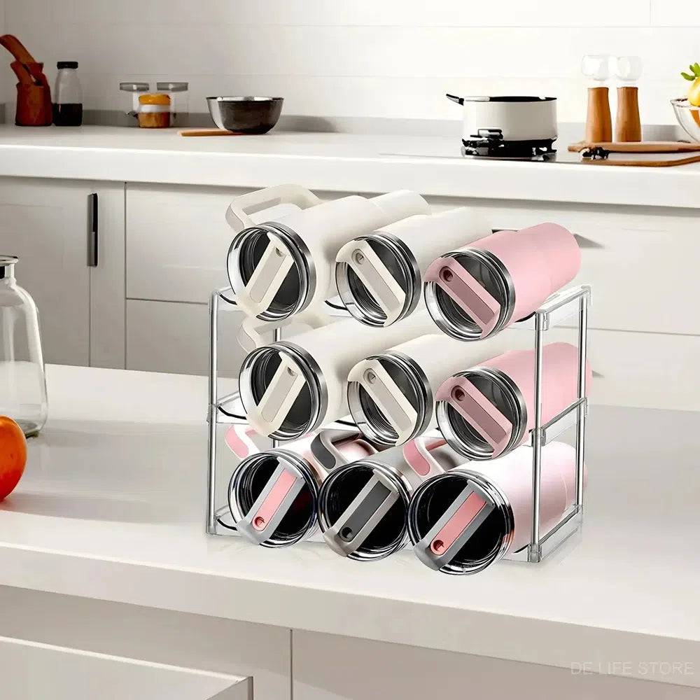 Multilayer Water Bottle & Stanley Tumbler Organiser
