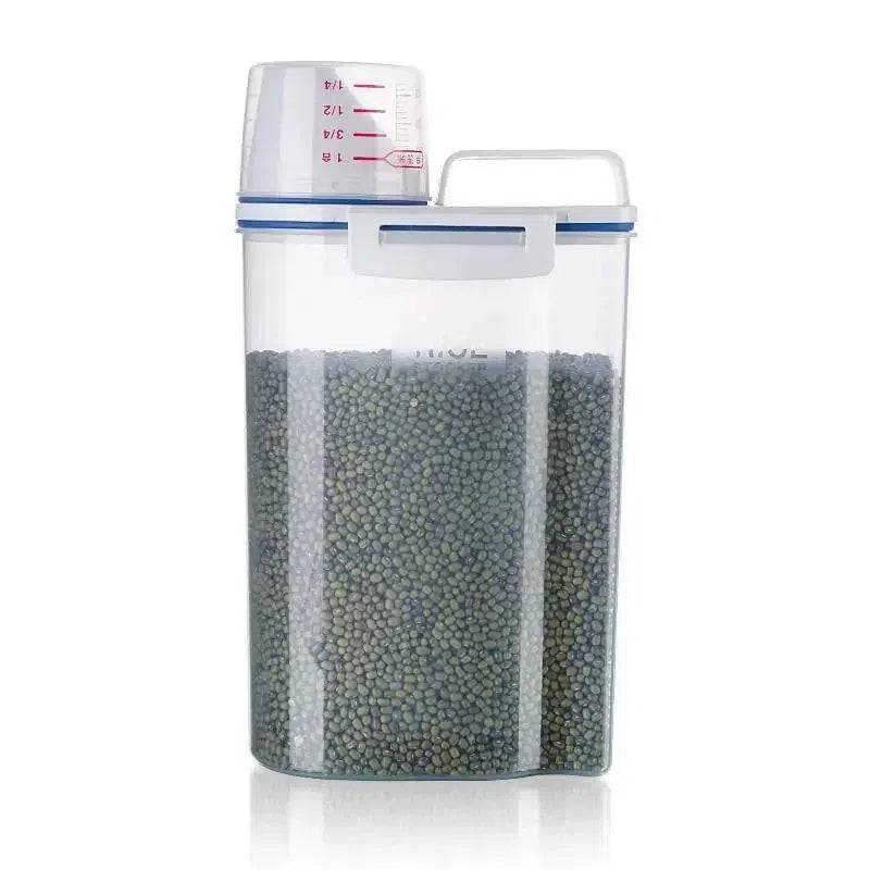 Moisture-proof Grain Storage Tank With Measuring Cup
