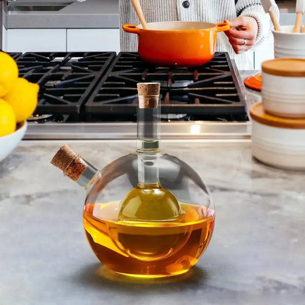 Oil and Vinegar Cruet Dispenser Bottle