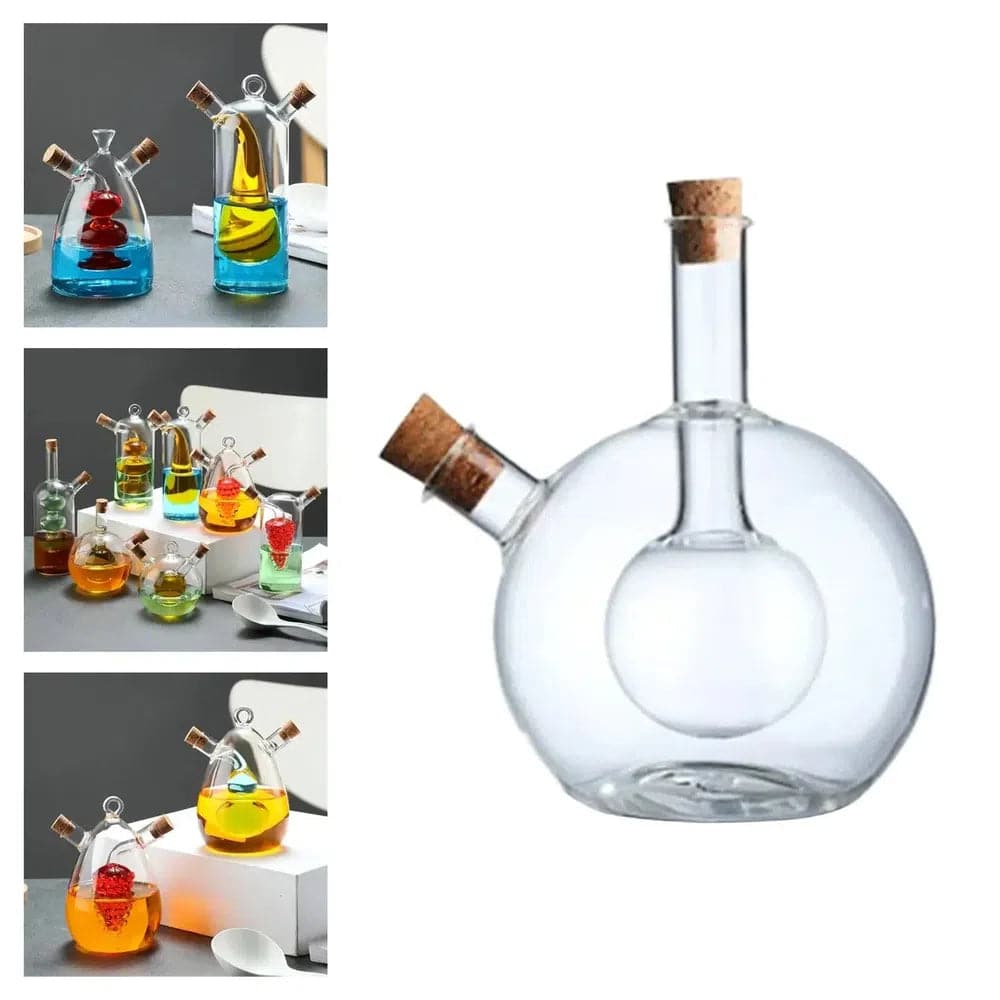 Oil and Vinegar Cruet Dispenser Bottle