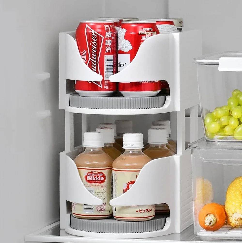 Rotatable Fridge Organiser Bins