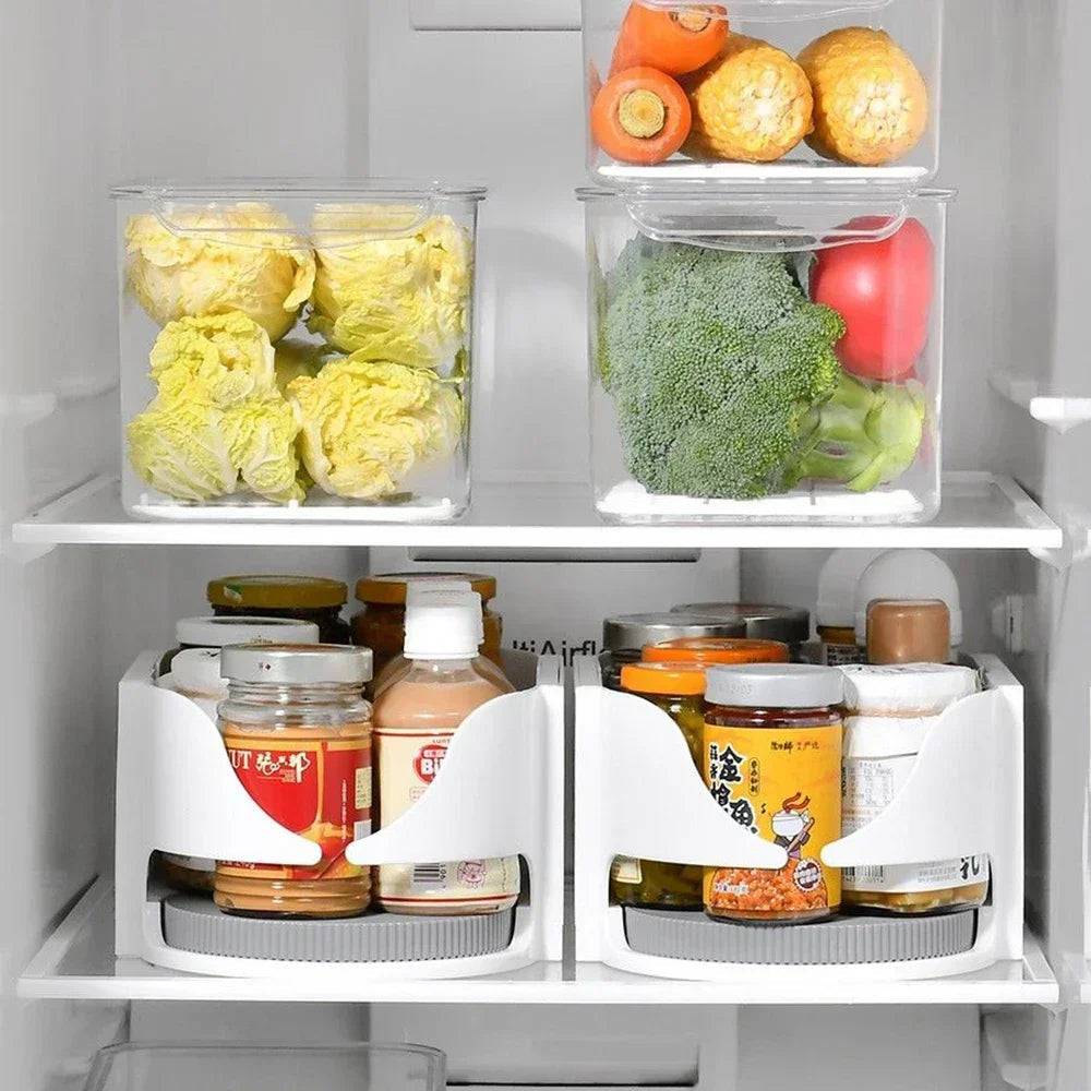 Rotatable Fridge Organiser Bins
