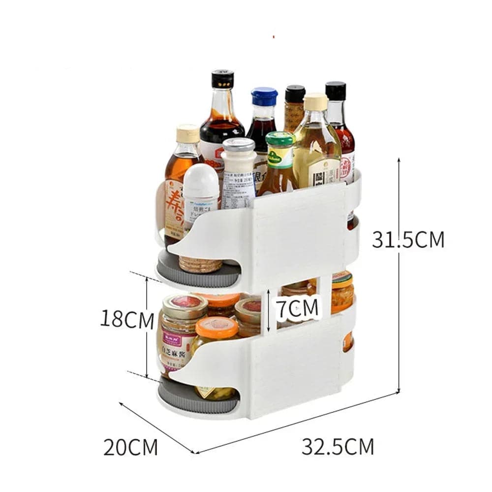 Rotatable Fridge Organiser Bins