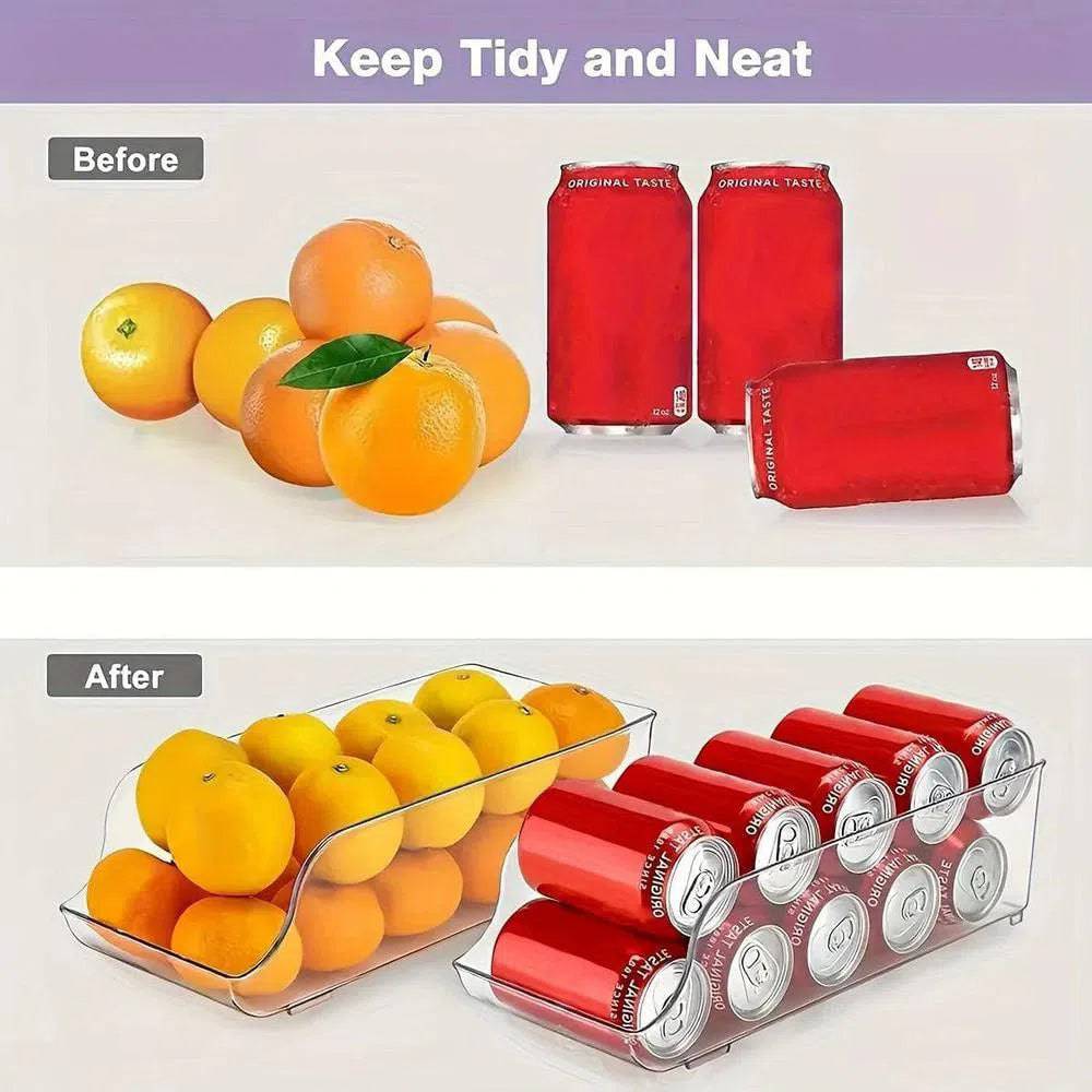 Single-Tier Plastic Canned Drink Organizer