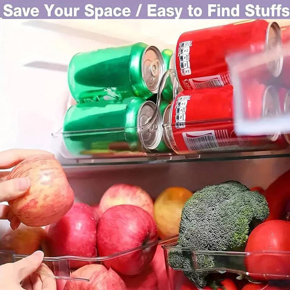 Single-Tier Plastic Canned Drink Organizer
