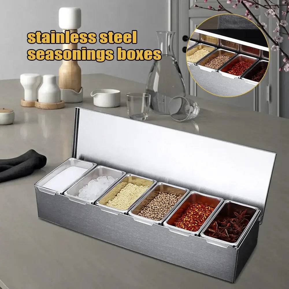 Stainless Steel Container Seasonings Boxes