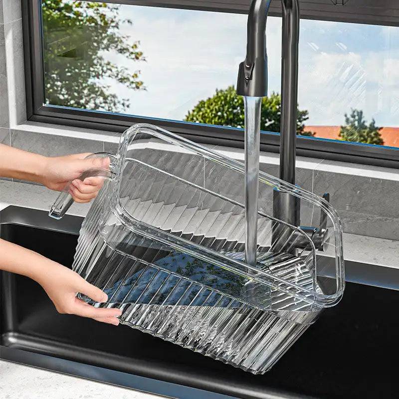 Refrigerator Storage Food Container with Drain Basket