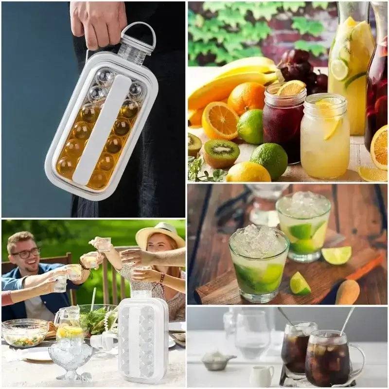 2 In 1 Portable Silicone Ice Ball Maker Kettle
