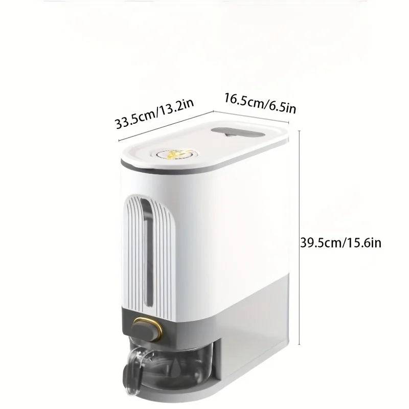Large Capacity Rice Bucket with Measuring Cup