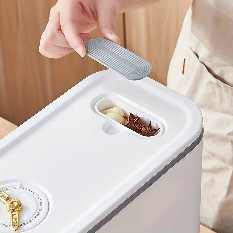 Large Capacity Rice Bucket with Measuring Cup