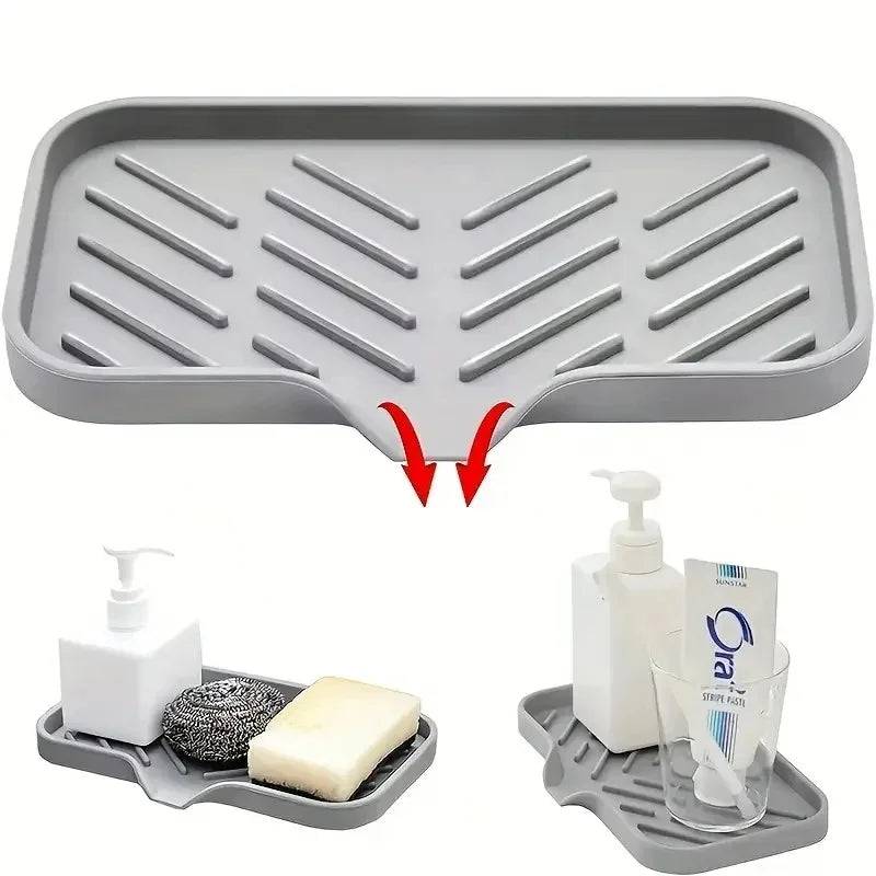 Sink Silicone Tray with Drainage