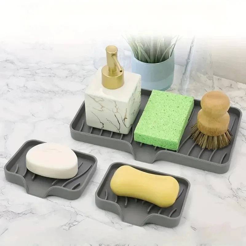 Sink Silicone Tray with Drainage
