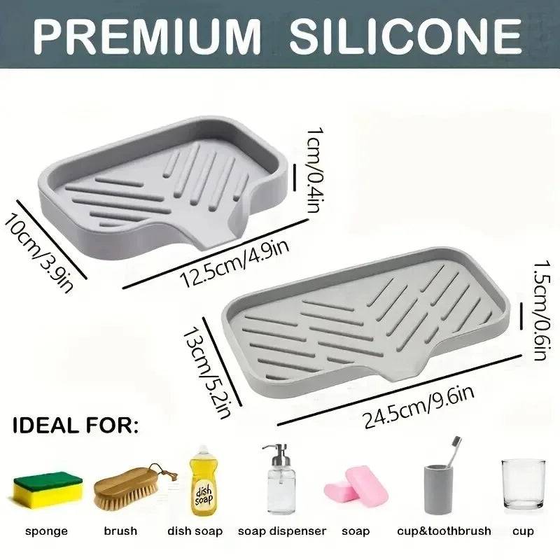 Sink Silicone Tray with Drainage