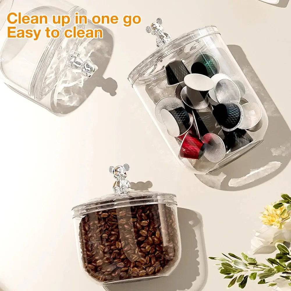 Tea, Coffee & Sugar Storage Jar with Lid