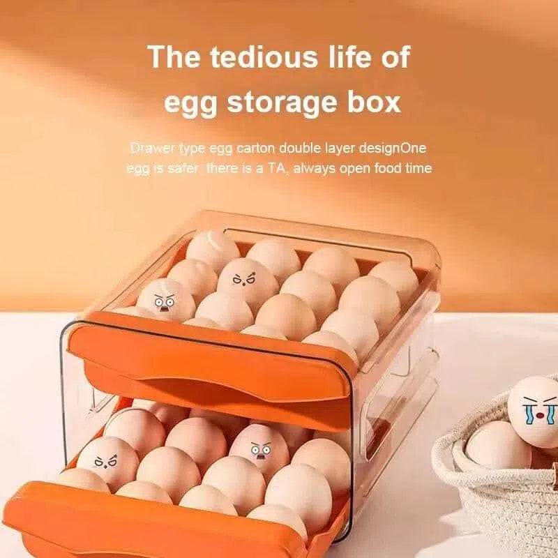 Double Drawer Egg Box