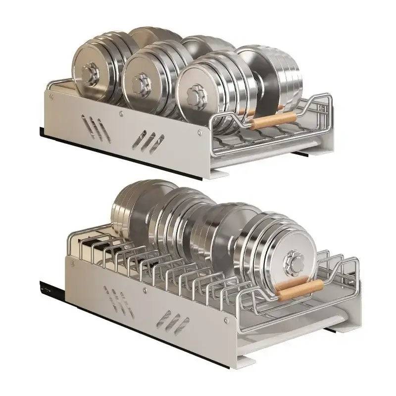 Pull-Out Kitchen Storage Dish Rack